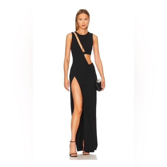 Camila Coelho Alex Maxi Dress in Black